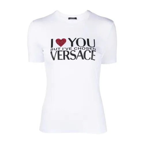 Versace , Versace T-shirts and Polos White ,White female, Sizes: