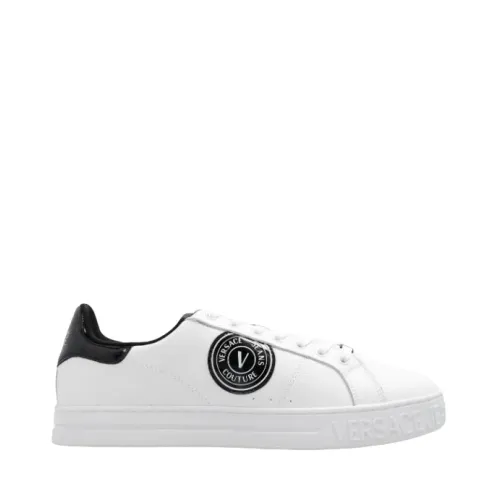 Versace , White Jeans Couture Sneakers ,White male, Sizes: