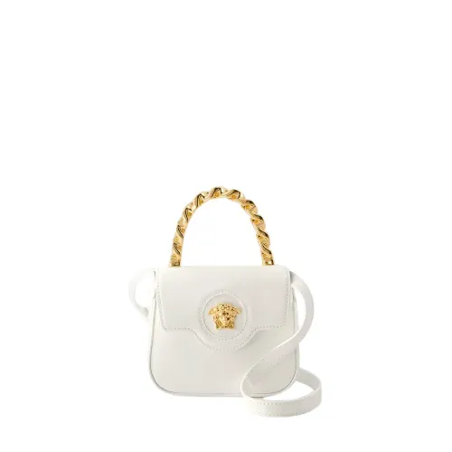 Versace , White Leather Mini Bag - La Medusa ,White female, Sizes: ONE SIZE