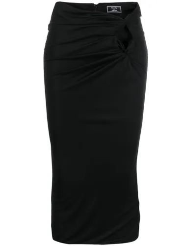 Versace x Dua Lipa knotted midi skirt - Black