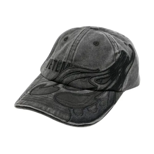 Vetements , Flame Logo Unisex Hat ,Black unisex, Sizes: ONE