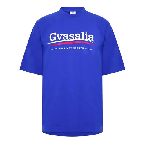 VETEMENTS Gvasalia Oversized T Shirt - Blue
