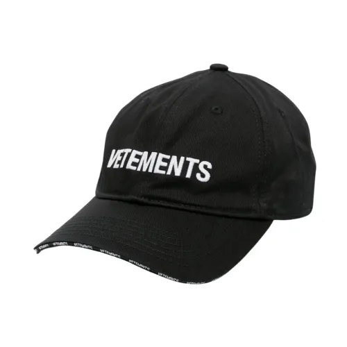 Vetements , Iconic Logo Unisex Hat ,Black unisex, Sizes: ONE
