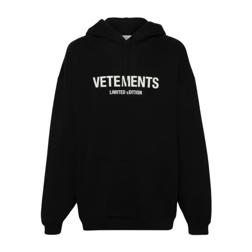 Vetements , Limited Edition Sweatshirt ,Black male, Sizes: