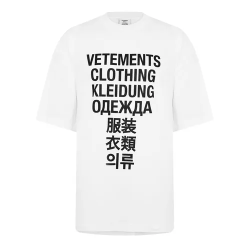 VETEMENTS Translation T Shirt - White