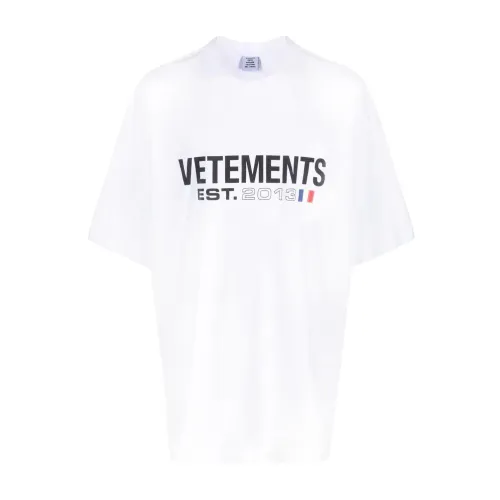 Vetements , Vetements T-shirts and Polos White ,White male, Sizes: