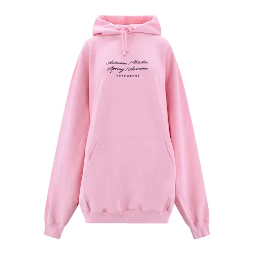 Vetements , Womens Clothing Sweatshirts Pink Aw23 ,Pink female, Sizes: