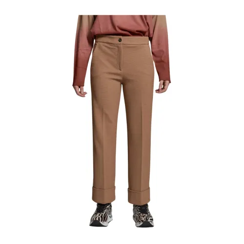 Via Masini 80 , Napoleon Style Pants ,Brown female, Sizes: