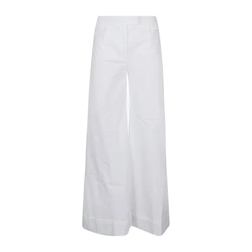 Via Masini 80 , Via Masini 80 Trousers White ,White female, Sizes:
