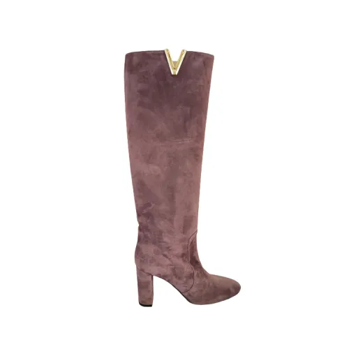 Via Roma 15 , Stylish and Trendy Bordeaux Boots ,Red female, Sizes: