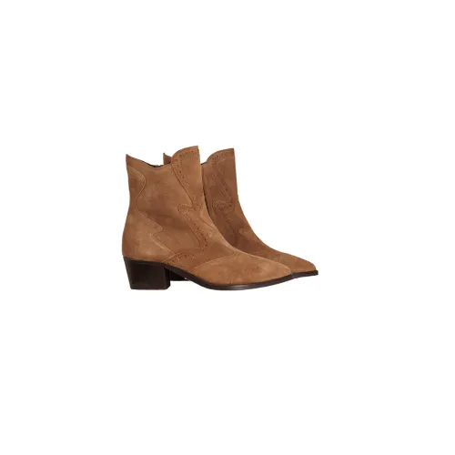 Via Vai , Sierra Farro Cowboy Ankle Boots ,Brown female, Sizes:
