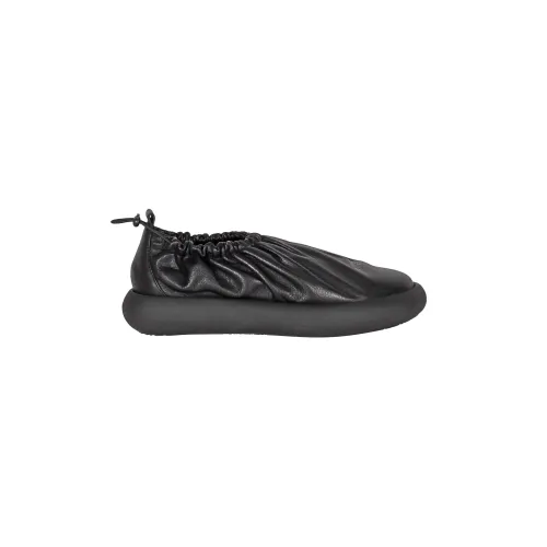 Vic Matié , Leather Flatform Shoes ,Black female, Sizes: