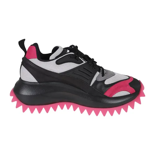Vic Matié , Runner Model Leather and Mesh Sneakers ,Pink female, Sizes: