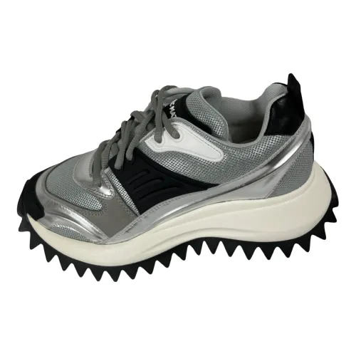 Vic Matié , Silver Platform Sneakers 7600 Walk ,Gray female, Sizes: