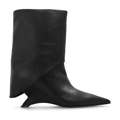 Vic Matié , ‘Swam’ heeled boots ,Black female, Sizes: