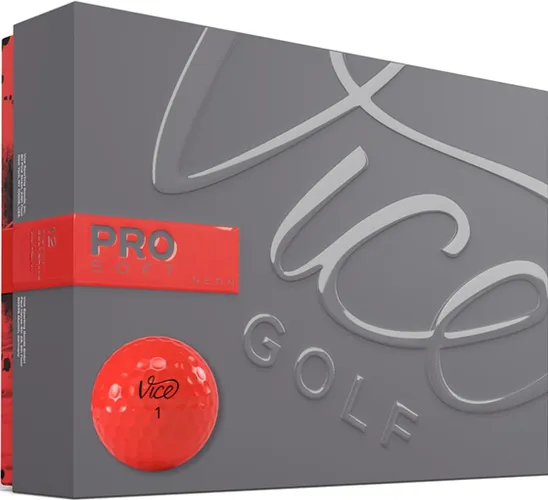 Vice Golf Pro Soft Red Golf Balls