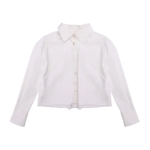 ViCOLO , Cotton Shirt ,White female, Sizes: