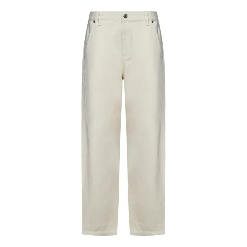 Victoria Beckham , Relaxed-fit Low-rise White Jeans ,White female, Sizes: