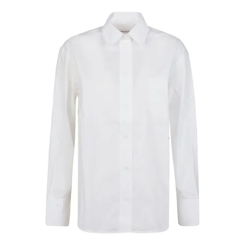 Victoria Beckham , White Oversized Long Sleeve Shirt ,White female, Sizes: