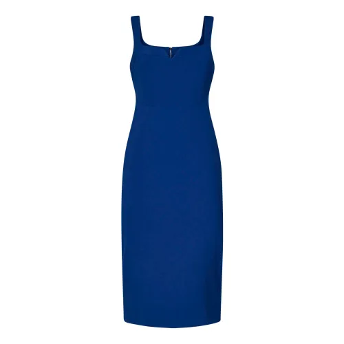 Victoria Beckham , Womens Clothing Dress Blue Ss24 ,Blue female, Sizes: