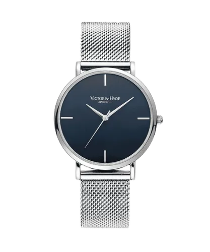 Victoria Hyde London Unisex Watch Richmond Simple, silver blue Stainless Steel - One Size
