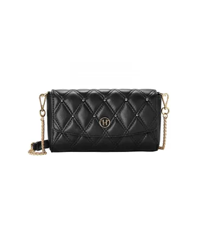 Victoria Hyde London Womens Pearl Shoulder Bag Black Leather - One Size
