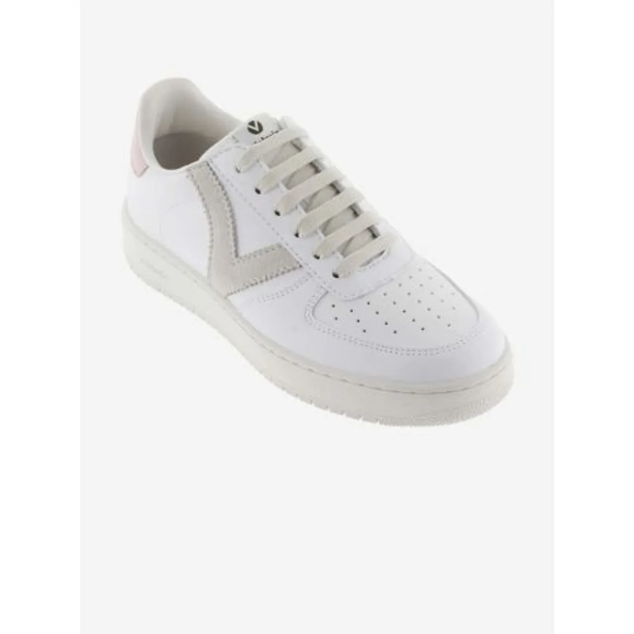 Victoria Womens Grey Madrid Faux Leather Trainer