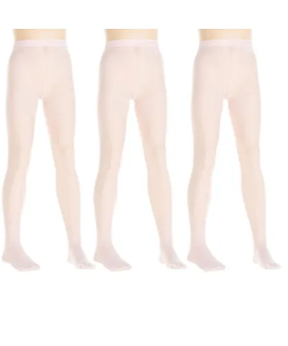 Vignoni Girls Pack-3 Opaque Panties of 40 deniers 1152 girl - Beige Polyamide