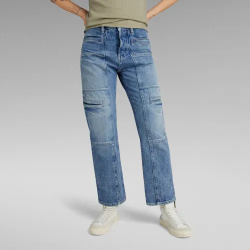Viktoria Utility High Straight Jeans