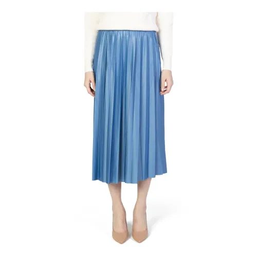 Vila , Light Blue Lycra Blend Skirt ,Blue female, Sizes: