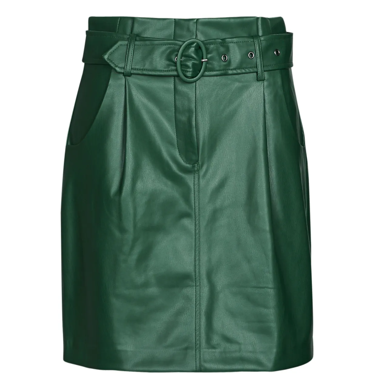 Vila  VICHOOSY HW COATED SKIRT  women's Skirt in Green