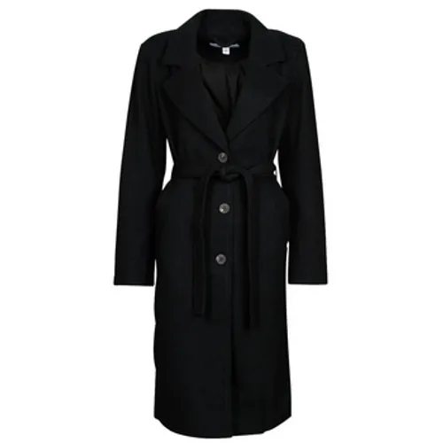 Vila  VIPOKO LONG BELT COAT  women's Coat in Black