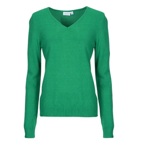 Vila  VIRIL V NECK  women's Sweater in Green