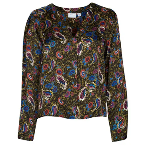 Vila  VISURINA V-NECK L/S TOP/  women's Shirt in Multicolour