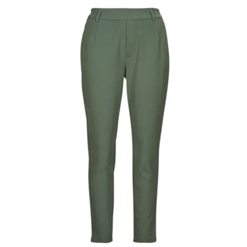 Vila  VIVARONE HW SLIM PANT  women's Trousers in Green
