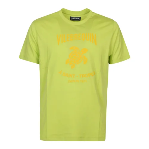 Vilebrequin , Acid Green Washed T-Shirt ,Green male, Sizes: