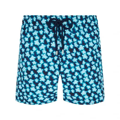 Vilebrequin , Blurred Turtles Swim Shorts ,Blue male, Sizes: