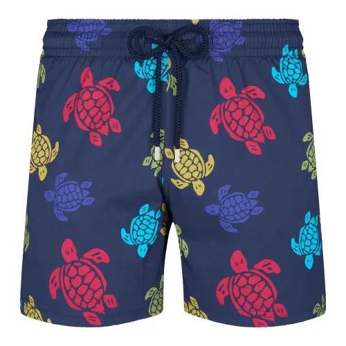 Vilebrequin , Colorful Elastic Swim Shorts with Tortoise Print ,Multicolor male, Sizes:
