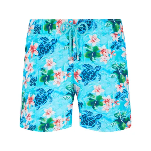 Vilebrequin , Turtles Jungle Swim Shorts ,Blue male, Sizes: