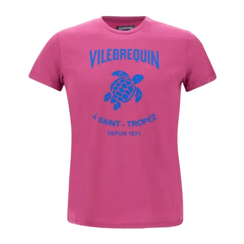 Vilebrequin , Vilebrequin T-shirts and Polos Fuchsia ,Pink male, Sizes: