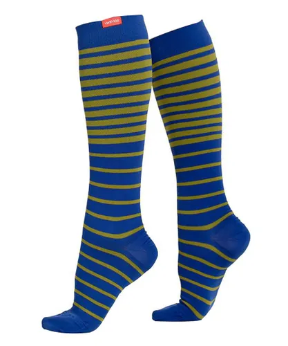 VIM&VIGR Mens - Graduated Compression Socks 30-40 mmhg with Nylon for Men & Women - Blue & Moss Spandex