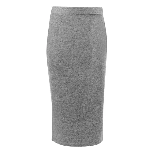 Vince , Cozy Stretch Midi Skirt ,Gray female, Sizes: