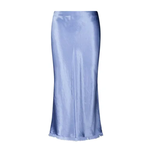 Vince , Midi Skirts ,Blue female, Sizes: