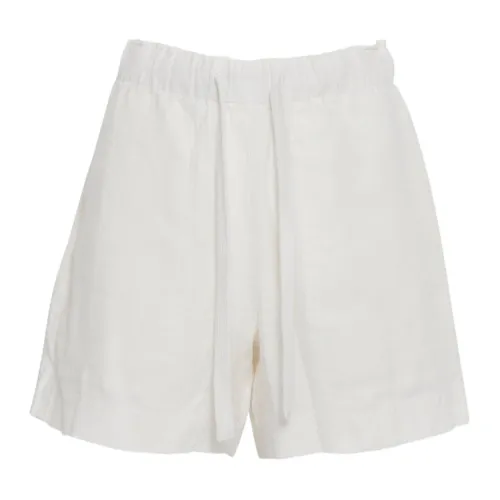 Vince , Off White Tie Front Shorts ,White female, Sizes: