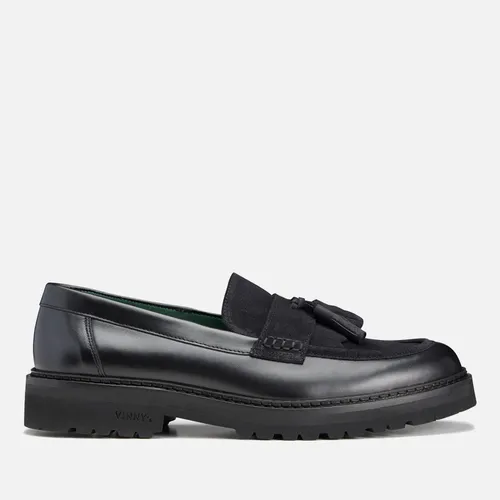 Vinny's Men's Le Club Horsebit Snaffle Leather Loafers - UK