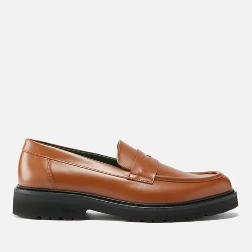 Vinny's Men's Richee Leather Penny Loafers - UK