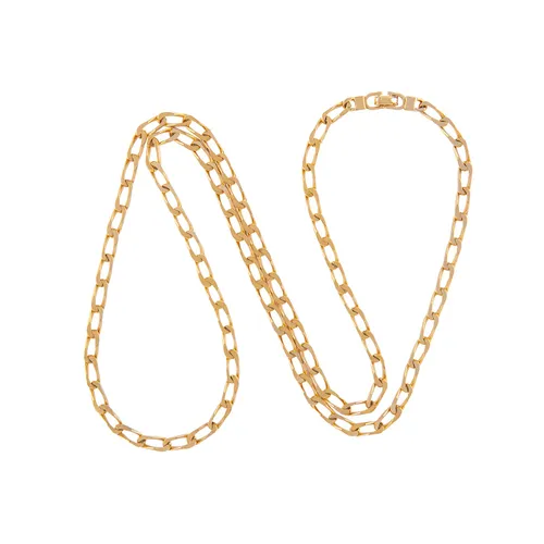 Vintage Dior Yellow Gold Plated Chain Necklace