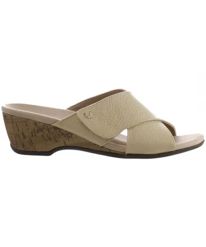 Vionic Leticia Beige Womens Sandals Leather