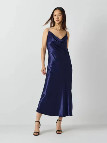 Vivere By Savannah Miller Kim Bias Cut Midi Dress, Blue - Blue - Female