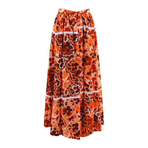 Vivetta , Women Clothing Skirts Orange Ss23 ,Orange female, Sizes:
